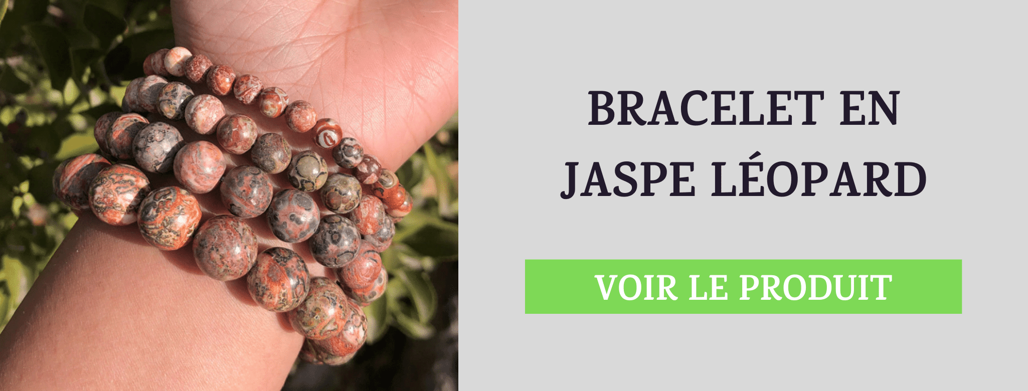 Bracelet Jaspe Léopard