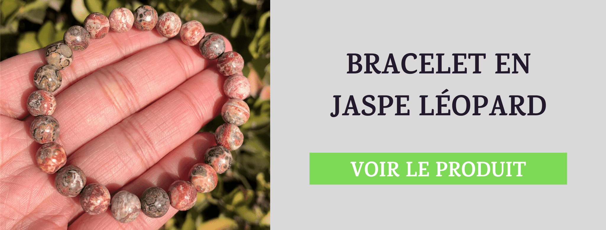 Bracelet Pierre Jaspe Léopard