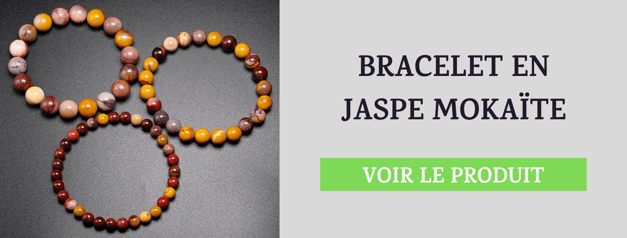 Bracelet Jaspe Mokaïte
