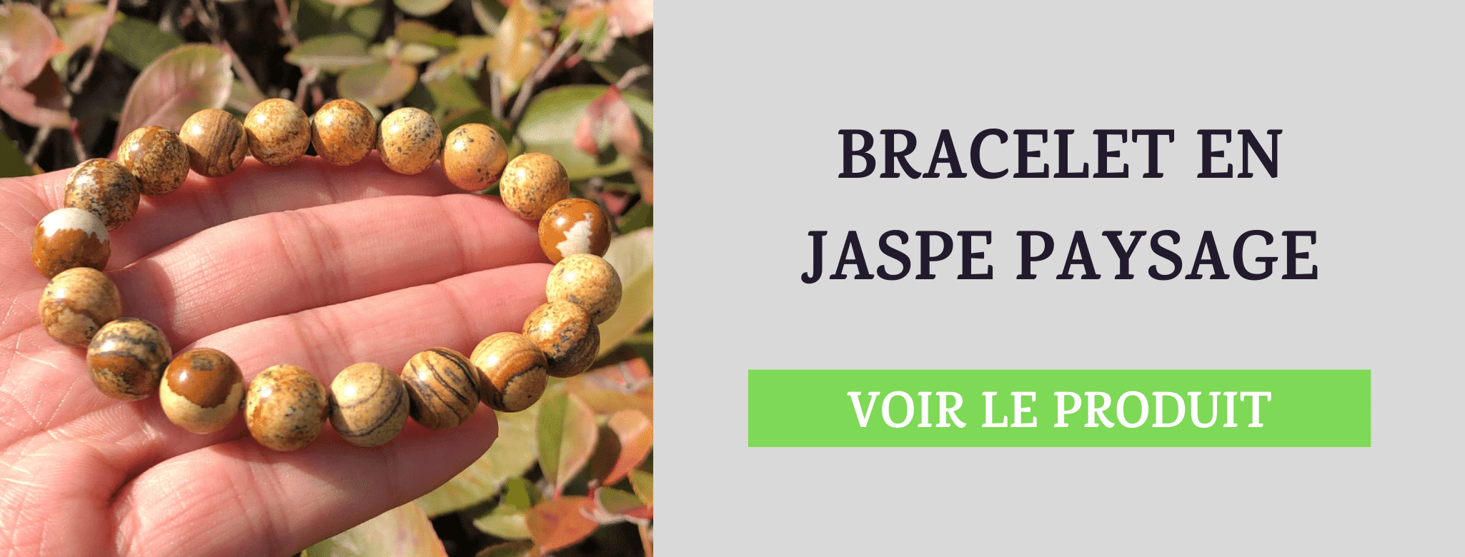 Bracelet Pierre Jaspe Paysage