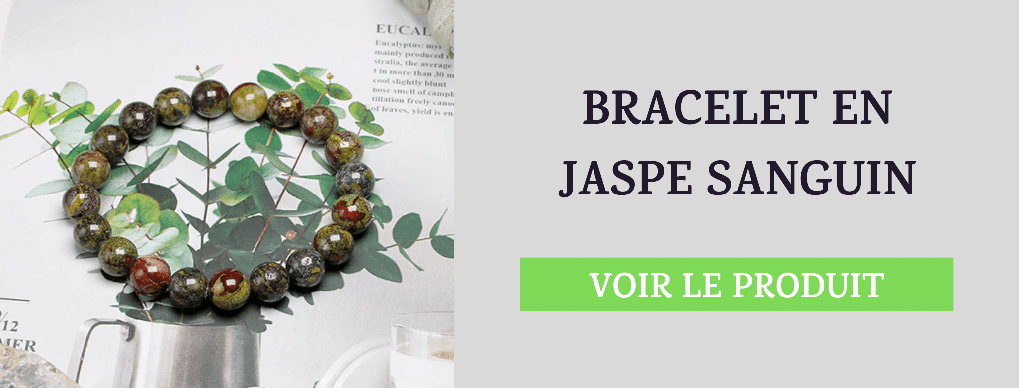 Bracelet Jaspe Sanguin