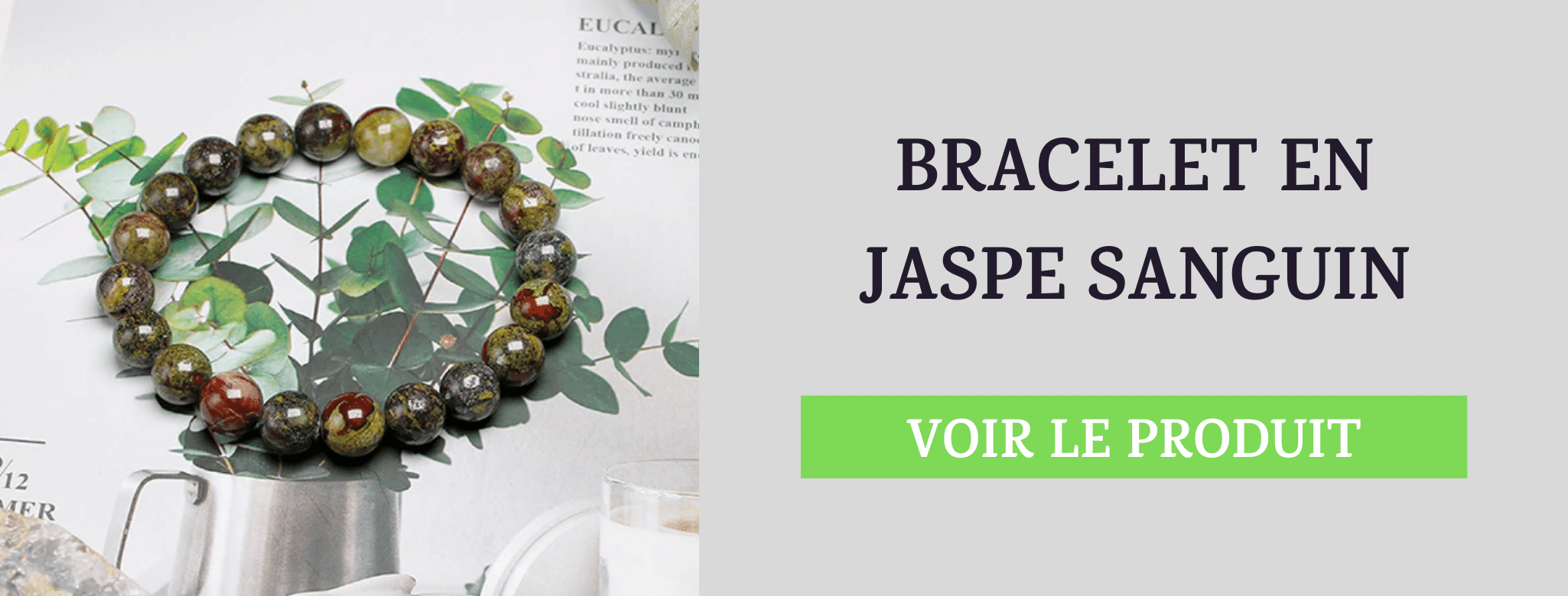 Bracelet Jaspe Sanguin