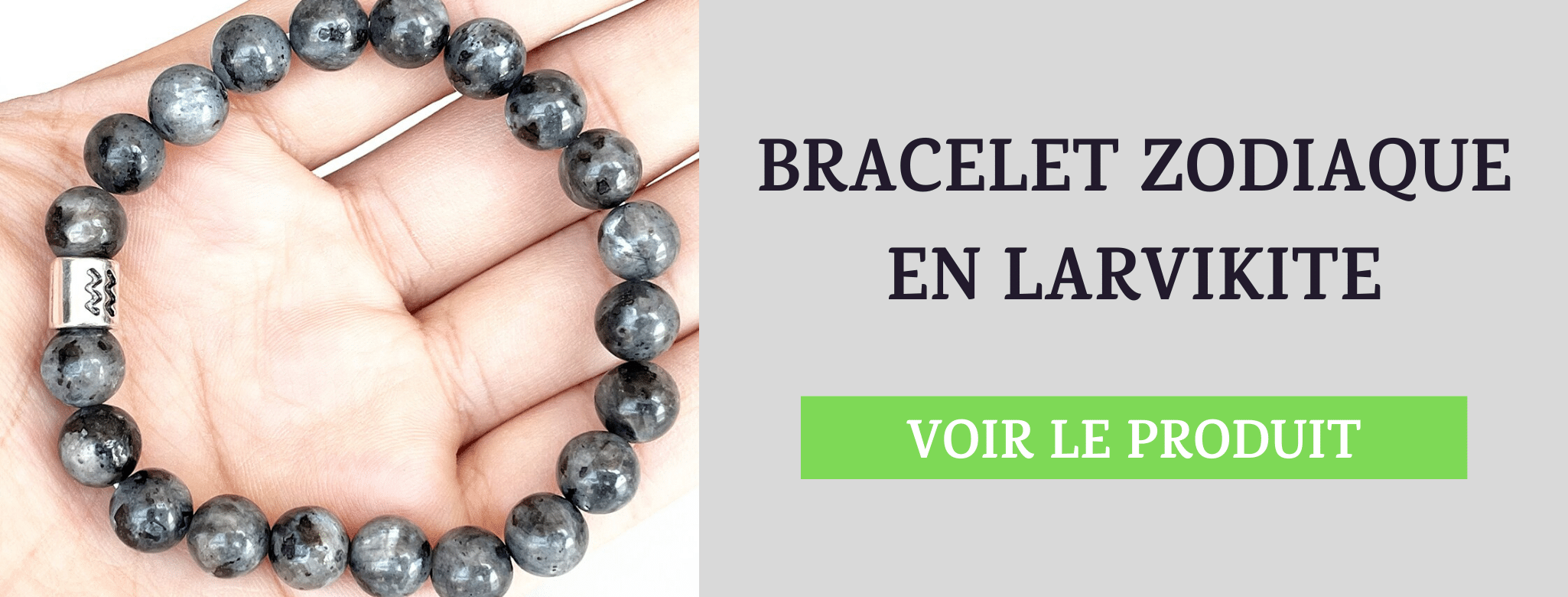 Bracelet Zodiaque en Larvikite