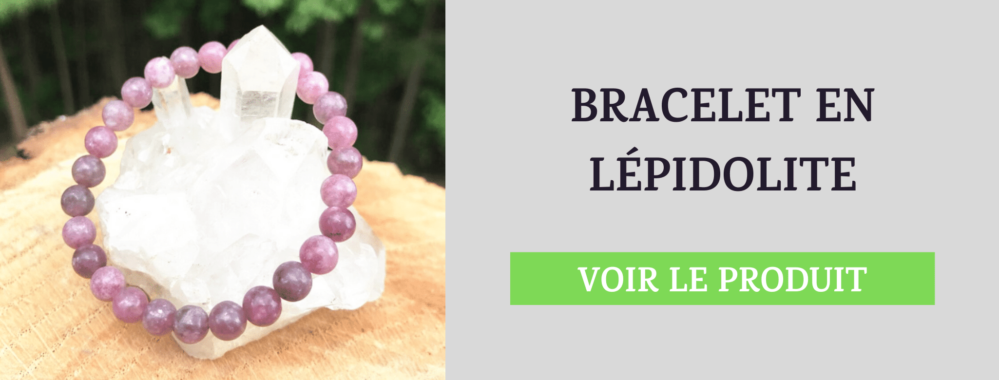 Bracelet Lépidolite Urticaire