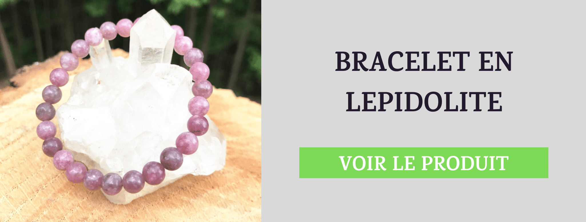 Bracelet Lépidolite