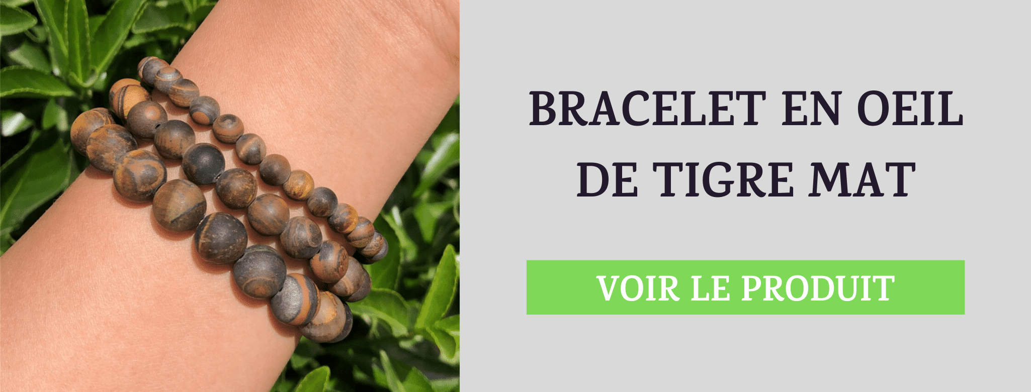 Bracelet Oeil de Tigre Mat