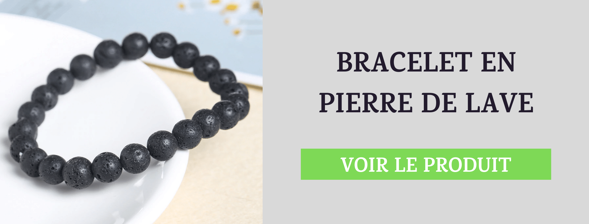 Bracelet Pierre de Lave