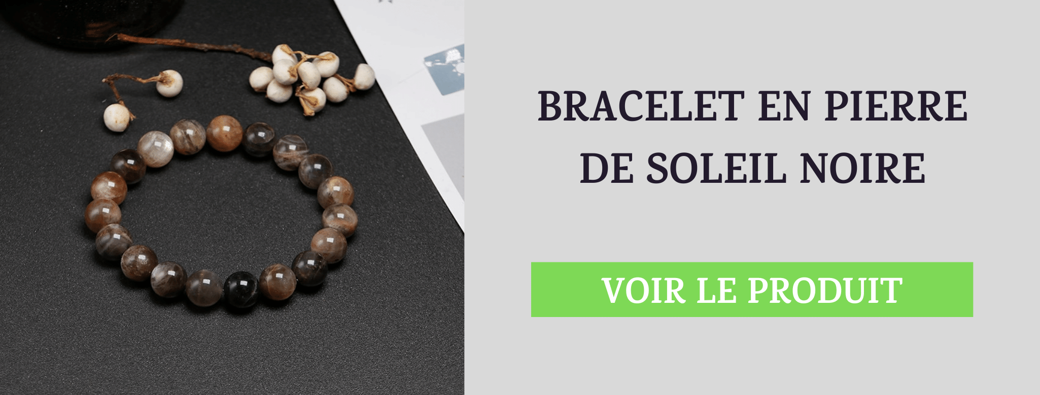 Bracelet Pierre de Soleil Noire