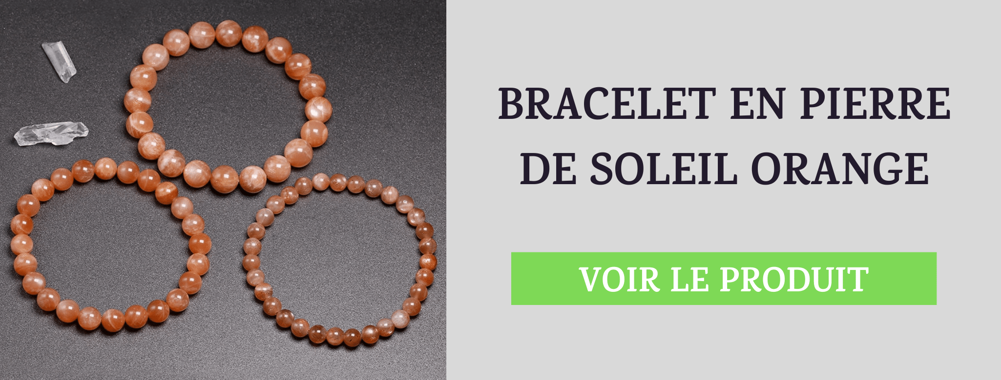 Bracelet Pierre de Soleil Orange