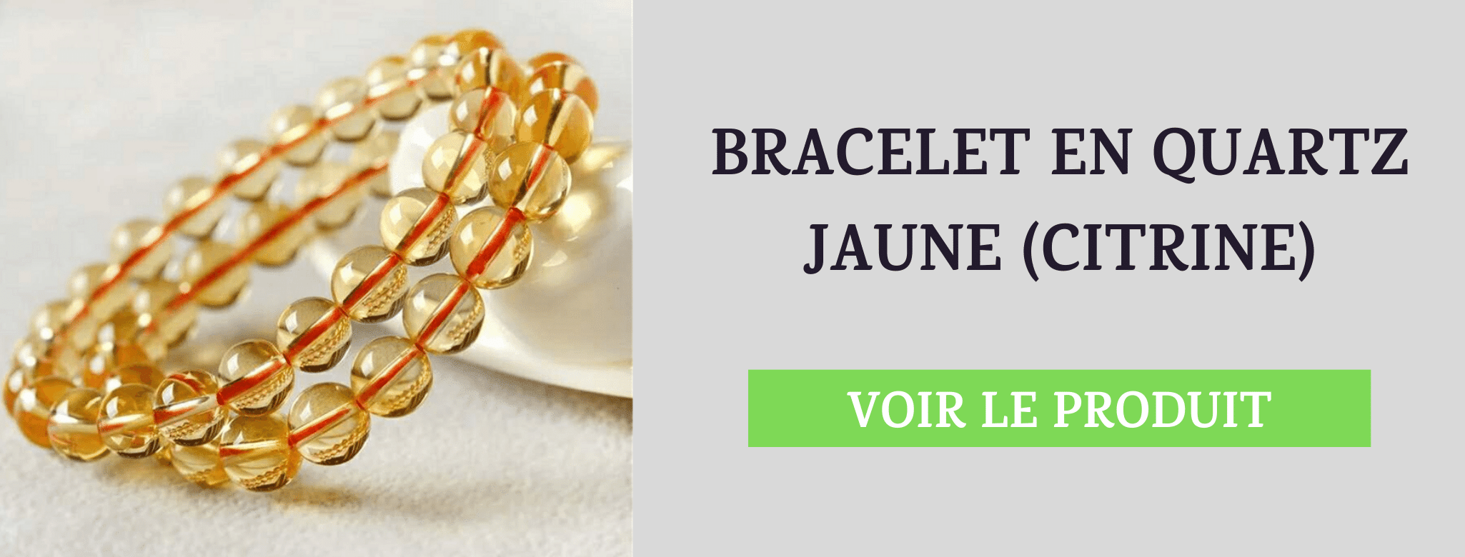Bracelet Quartz Jaune