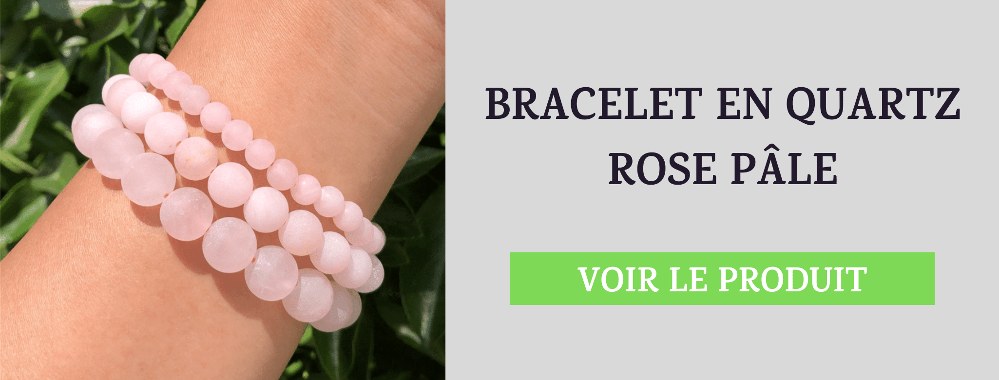 Bracelet Quartz Rose Pâle