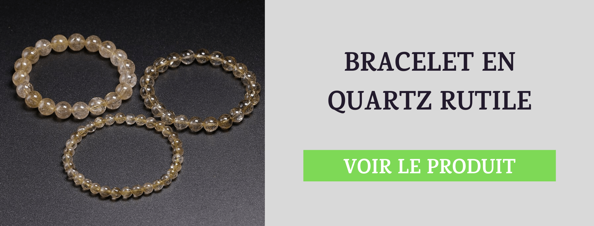 Bracelet Quartz Rutile