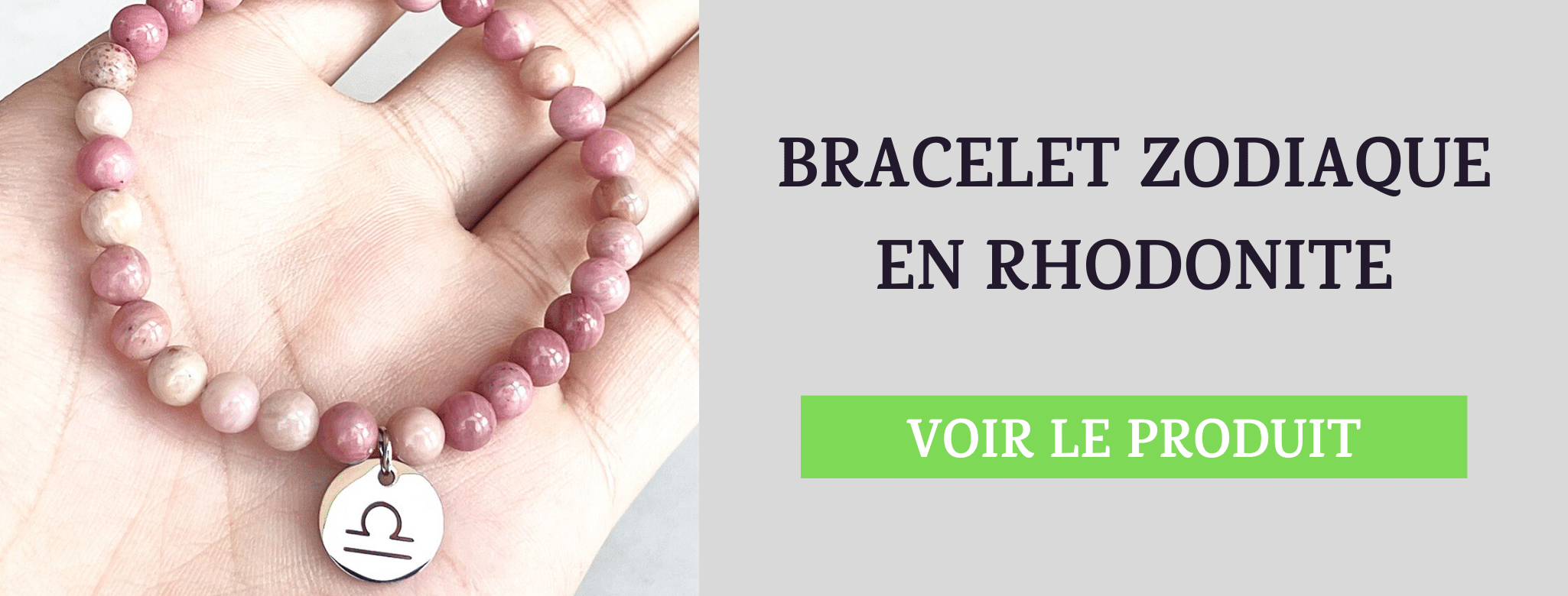 Bracelet Zodiaque Rhodonite
