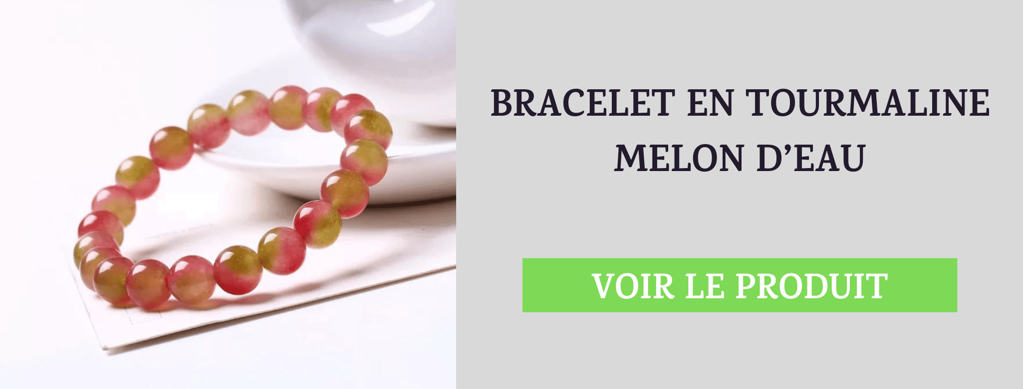 Bracelet Tourmaline Melon d'Eau