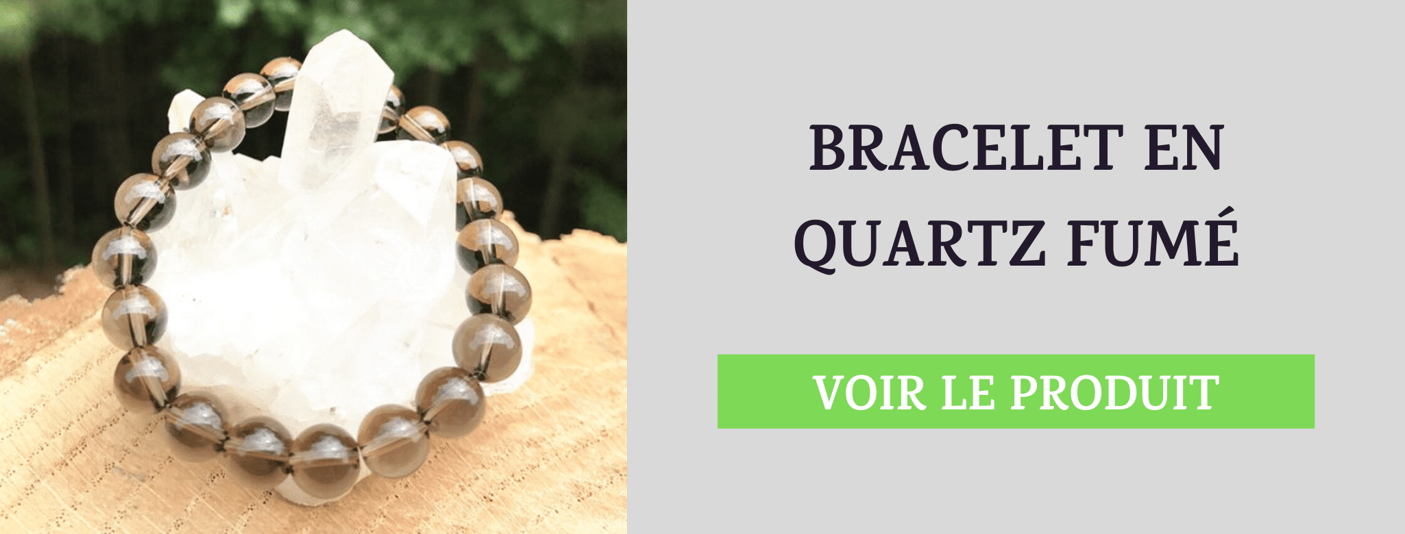 Bracelet Quartz Fumé Burn Out