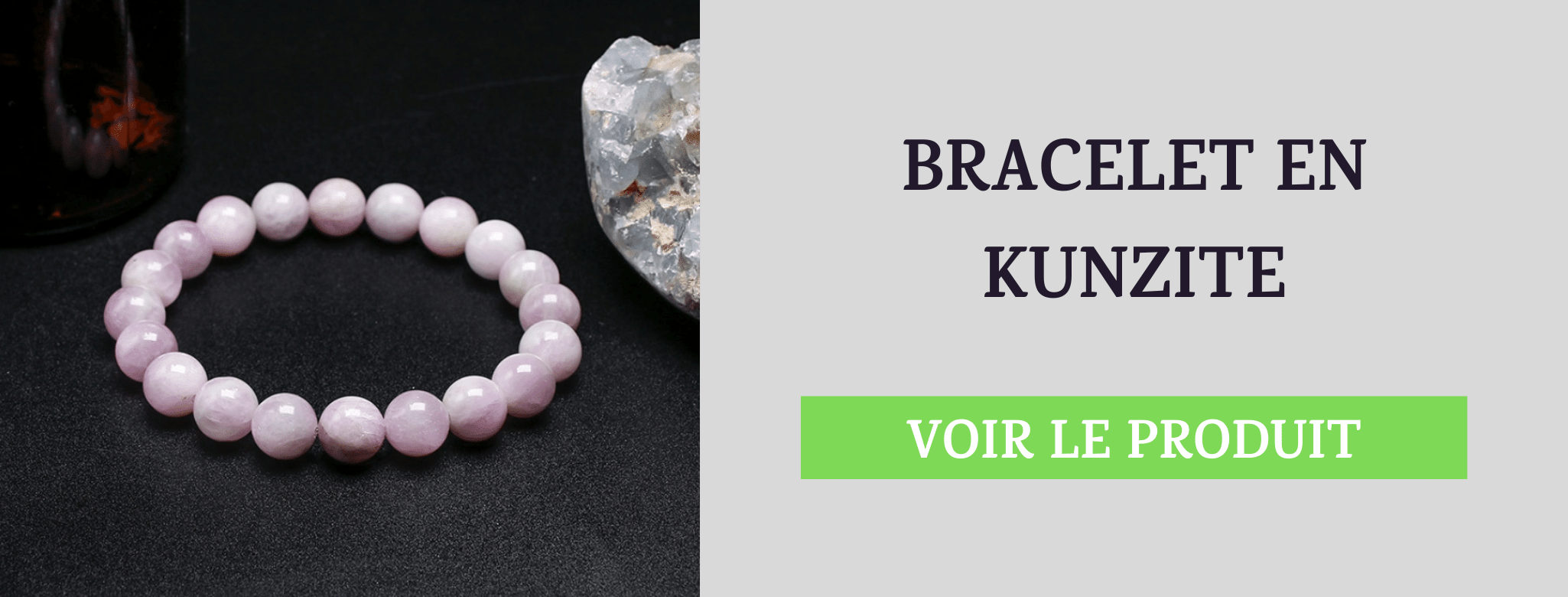 Bracelet Kunzite Chagrin