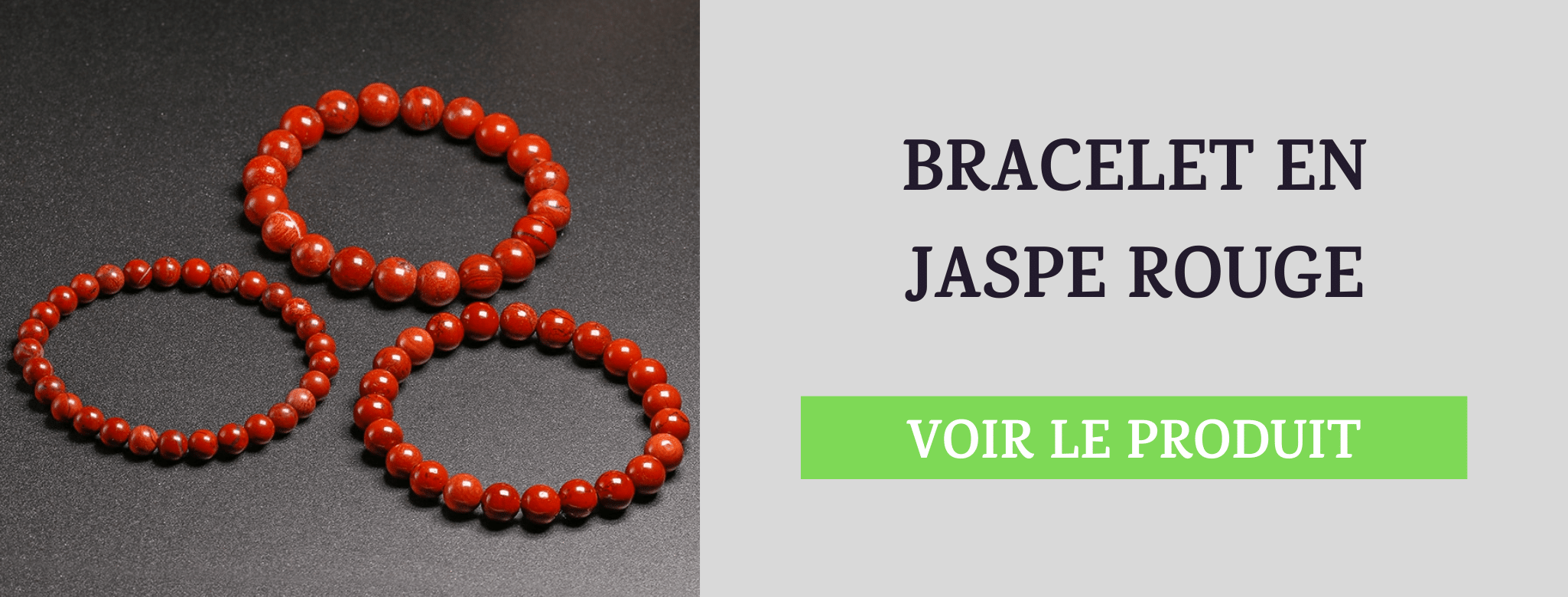 Bracelet Jaspe Rouge Renouveau