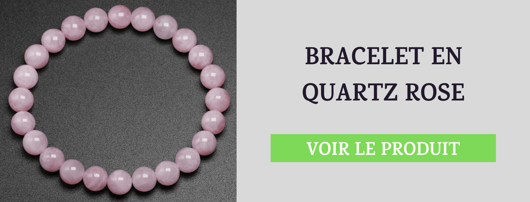 Bracelet Quartz Rose Dépendance Affective