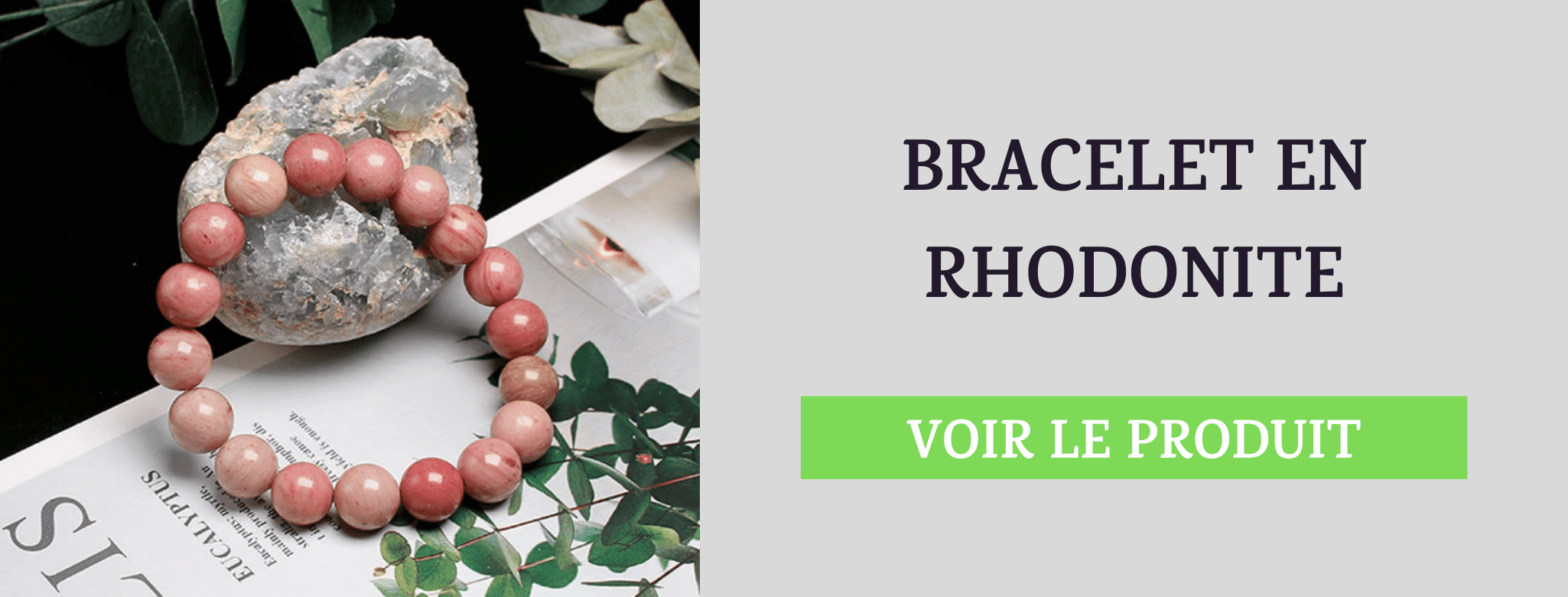 Bracelet Rhodonite Dépendance Affective