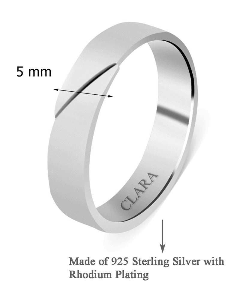 gastvrouw Maan Romantiek silver jewellery, band ring, buy silver jewellery online, fashion rings,  finger rings online, jewelry design – CLARA