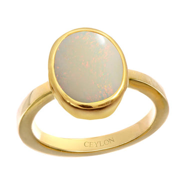 Aurora Designer - Solid Australian Opal Ring 14K Gold Wedding Band Pear  Oval Shape Diamond Cluster Unique AD1469AO