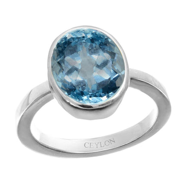 Blue Topaz Elmer Ring - Estate Diamond Jewelry