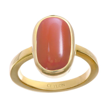 Natural Japani Red Coral Ring at Rs 145000/piece | Coral Ring in Jaipur |  ID: 25453616888