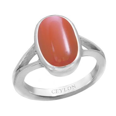 Buy Natural Mediterranean Red Coral Ring. White Baroque Pearl Ring. Silver  Ring. Online in India - Etsy