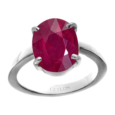 Natural Ruby & CZ Accent Ring | Burton's – Burton's Gems and Opals