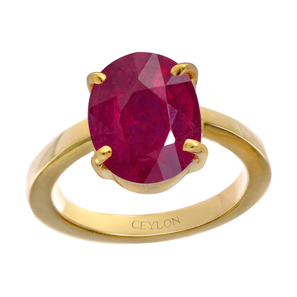 Blood red ruby stone