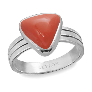 EVERYTHING GEMS 7.25 Ratti 6.60 Carat Unheated Natural Coral Munga Original  Certified Gemstone Brass Coral Silver Plated Ring Price in India - Buy  EVERYTHING GEMS 7.25 Ratti 6.60 Carat Unheated Natural Coral