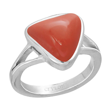 Red Coral Gemstone Ring at Rs 4500/piece | Astro Rings in Jaipur | ID:  2850035783855