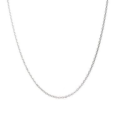 Silver Flat Snake Chain Necklace 18 Inches | Jewellerybox.co.uk