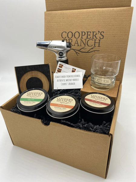 Smoked Cocktail Gift Set with Double Smoking Tray, Smoking Chips, Whis –  coopersbranch