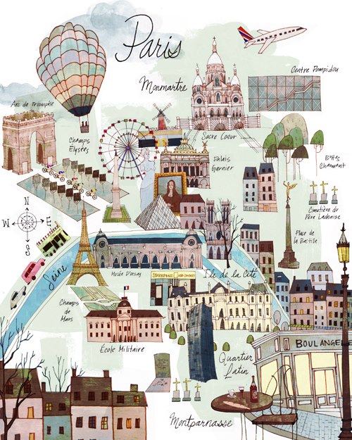 carte de Paris