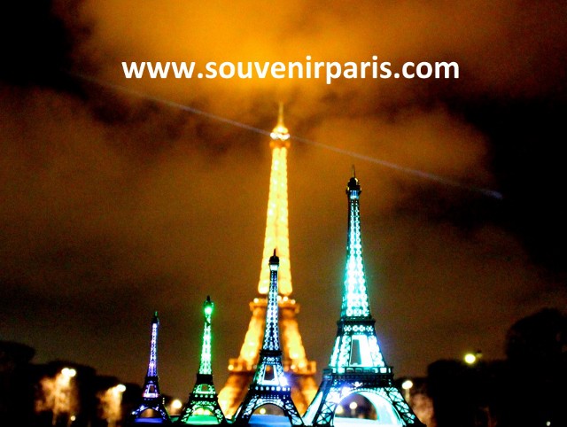 Tour Eiffel décoration - Tour Eiffel inox brossé luxe
