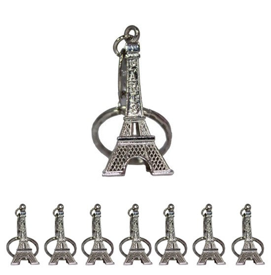 VIANAYA Porte Clef Paris Tour Eiffel en métal et avec Une Lettre de  l'alphabet - Modèle Lettre M - Hauteur Lettre 4,5CM - Hauteur Totale 8,5CM