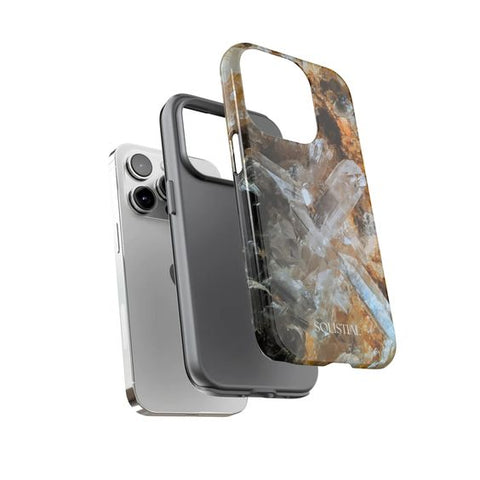 quartz cave crystal phone case, phone accessory, designer brand phone case, branded phone case, gift phone case