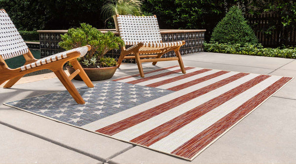 American Flag Outdoor Rug 