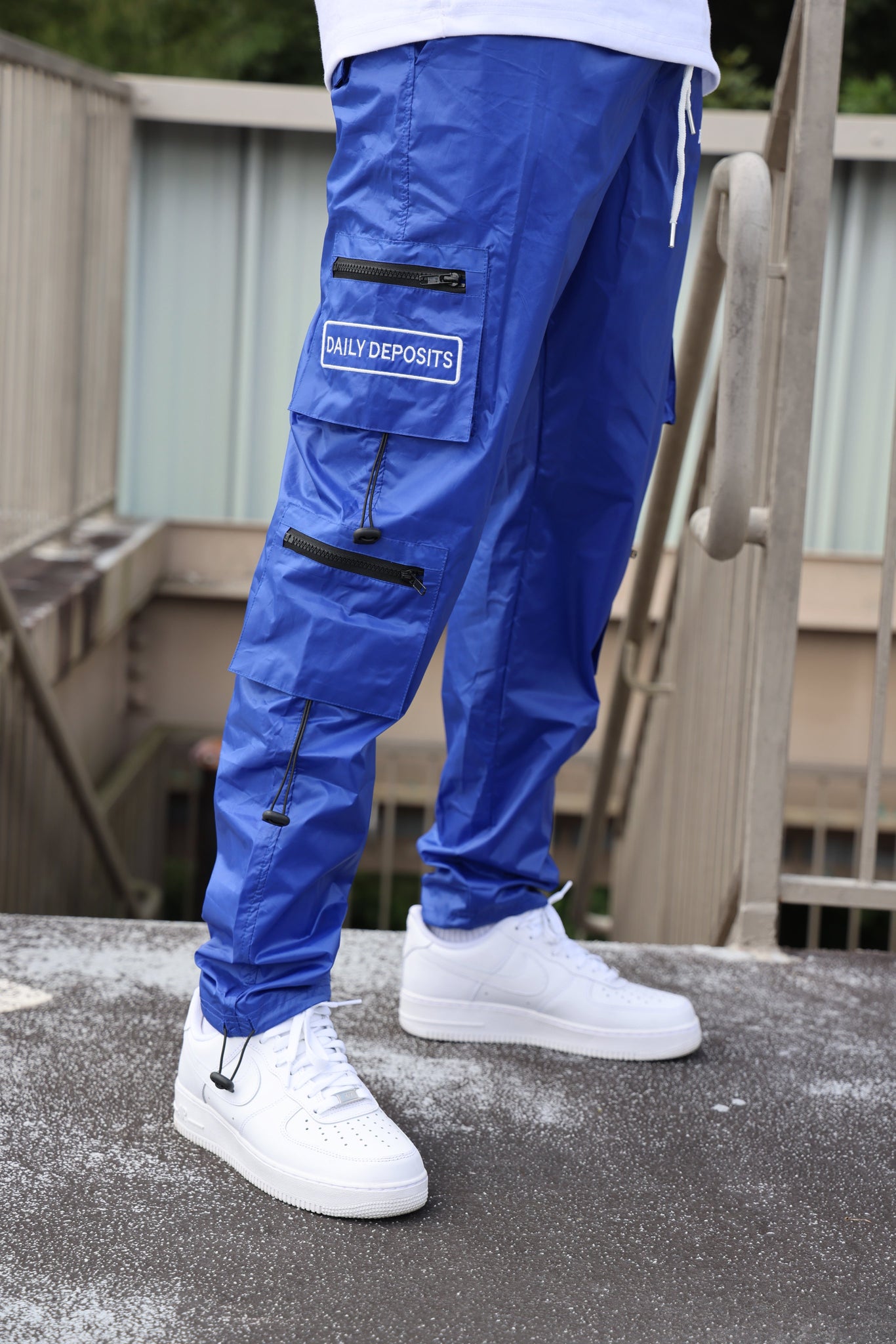 POLYPLOID CARGO TUCK PANTS C BLUE | roonit.org