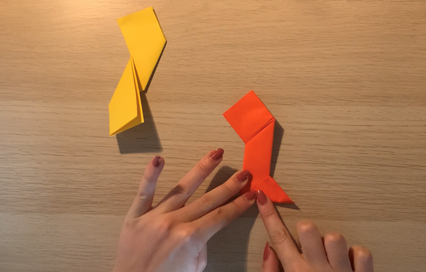 étape 5 origami naruto shuriken