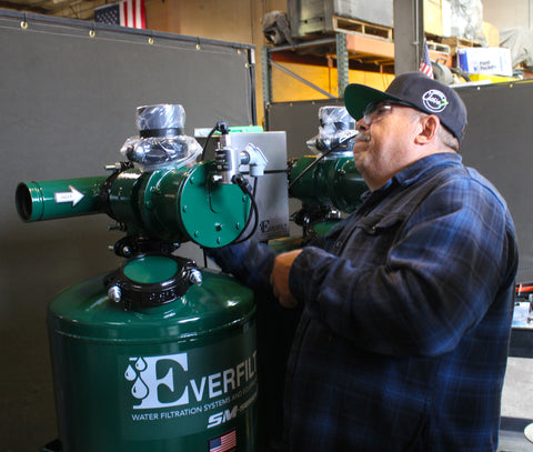 everfilt solenoids on sand media filter