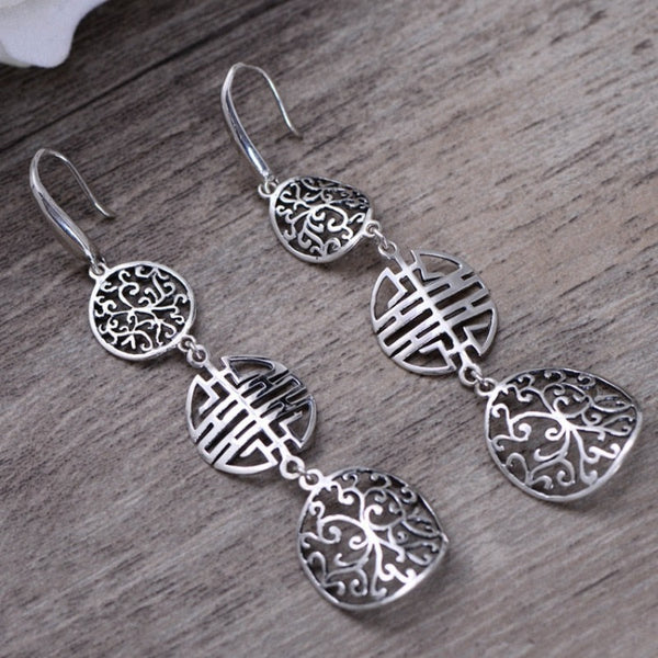 Boucles-d-Oreilles-Argent-Massif-Pendants-D-Oreilles-Hana