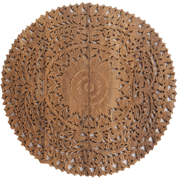 Panel-Rahip-rondel-Bois-De-Teck-Lotus-Yavru yüz