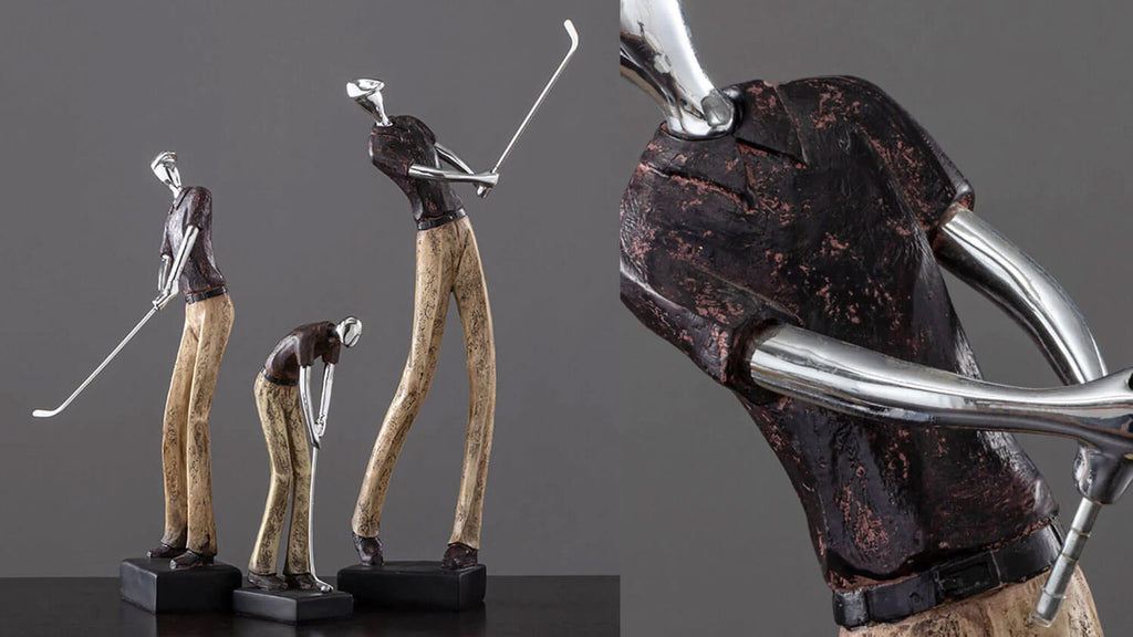 Golfing Player High-Quality Art Golfer Sculpture