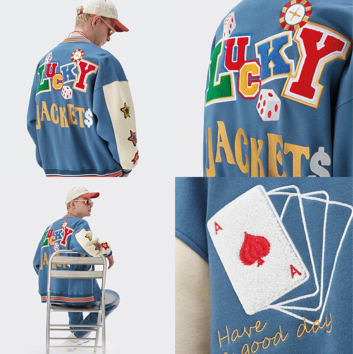 Embrace Versatility with Lucky Poker Varsity Jacket
