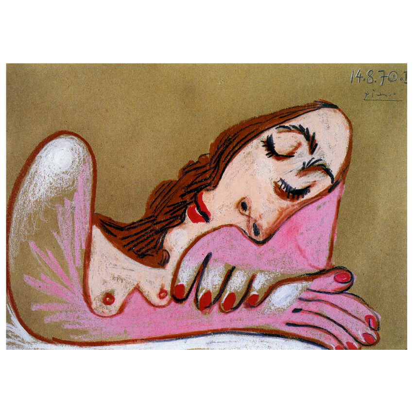 Pablo Picasso Buste de Femme Endormie III 1970