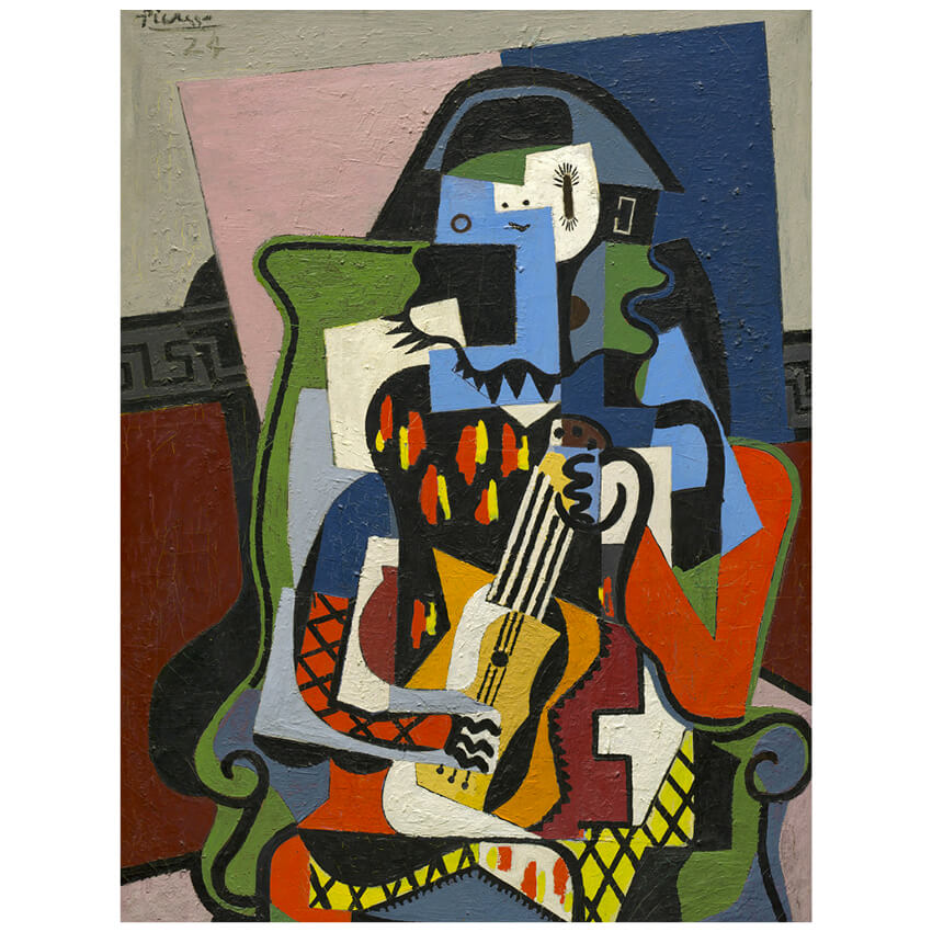 Pablo Picasso Harlequin Musician 1924