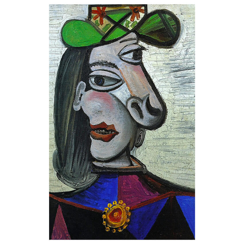 Pablo Picasso Woman in Green Hat and Brooch 1941