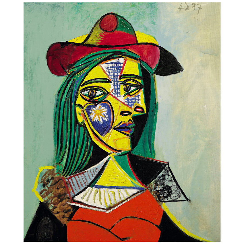 Pablo Picasso Woman in Green Hat and Brooch 1941